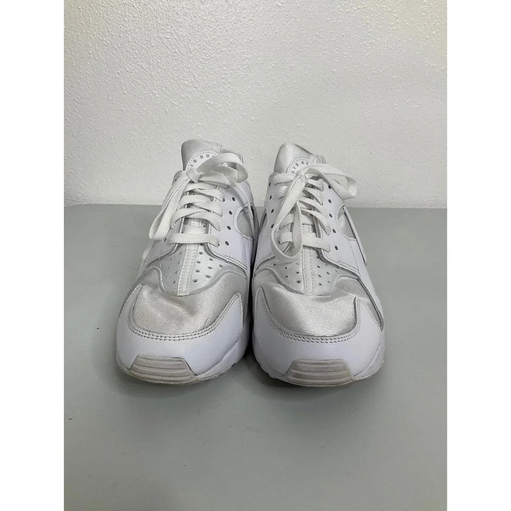 Nike Air Huarache White Metallic Silver Sneakers DH4439-102 Womens 10